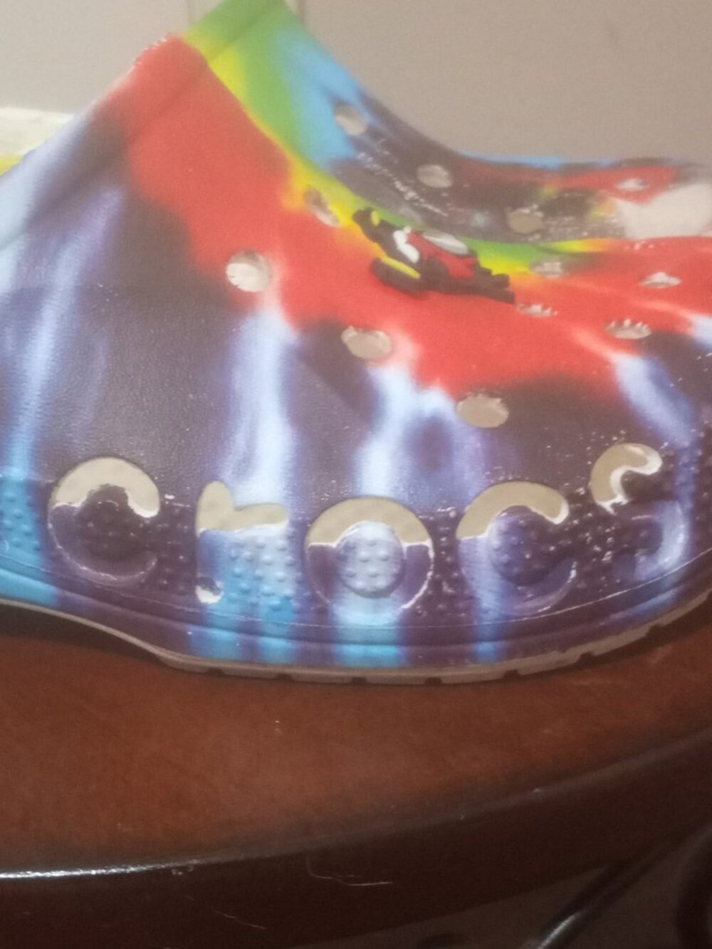 Crocs Clogs Unisex Baya, Tie-Dye, Multicolor Mens Size 5 / Womens Size 7 - Picture 5 of 12